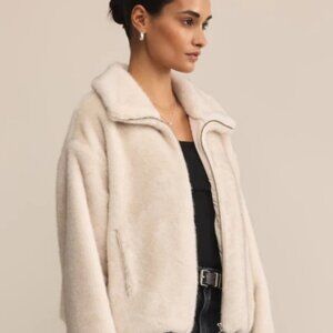 Z SUPPLY AMETHYST  FAUX FUR COAT